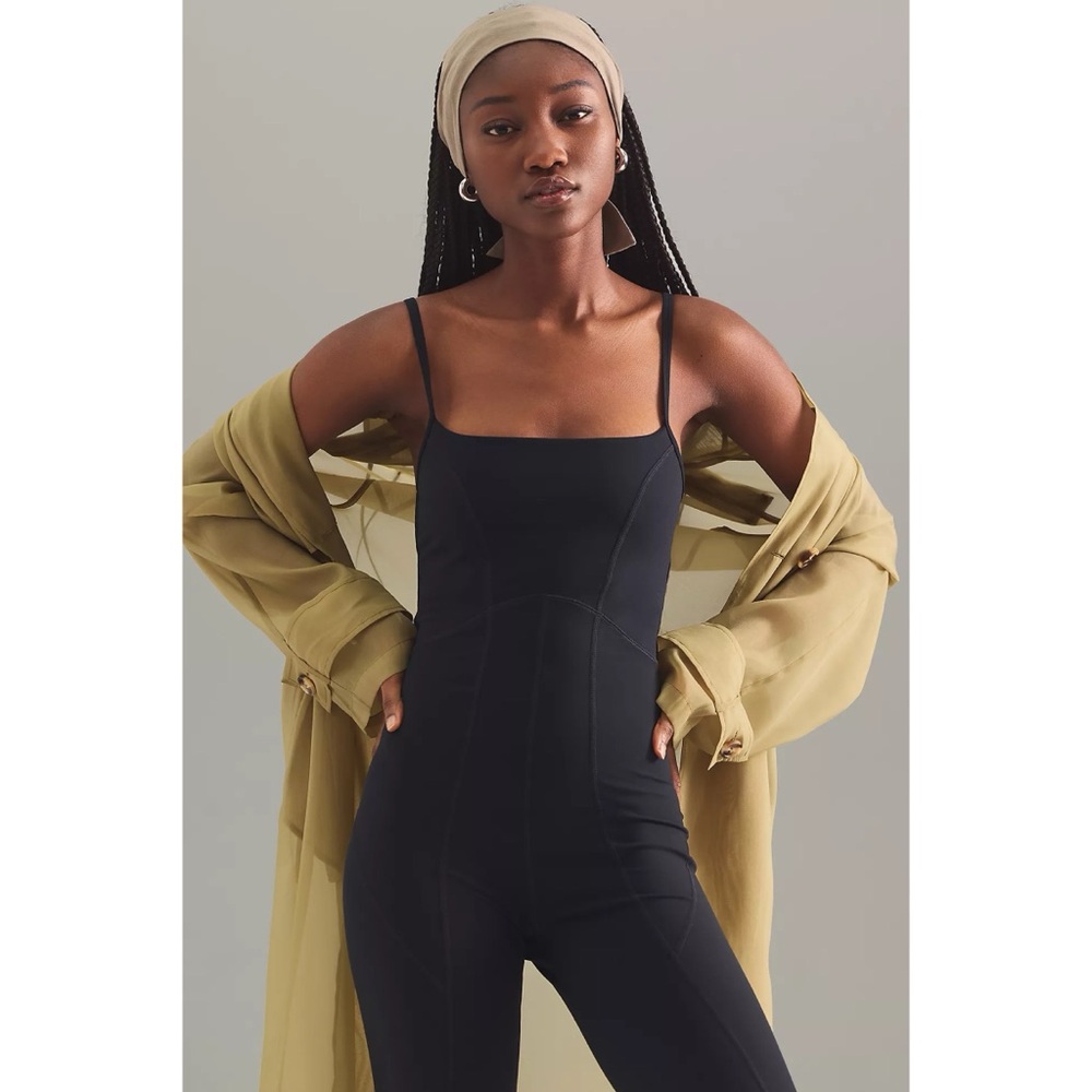 L*Space Black Spaghetti Strap Jumpsuit - Picture 1 of 9